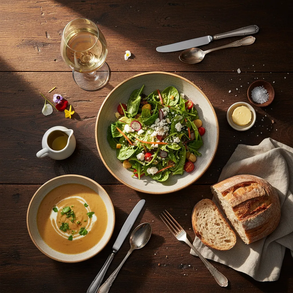 Lunch spread bij L'Oeuf